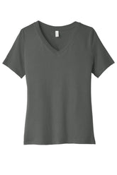 BELLA+CANVAS® Women’s Relaxed Jersey Short Sleeve V-Neck Tee - Asphalt - 2XL
